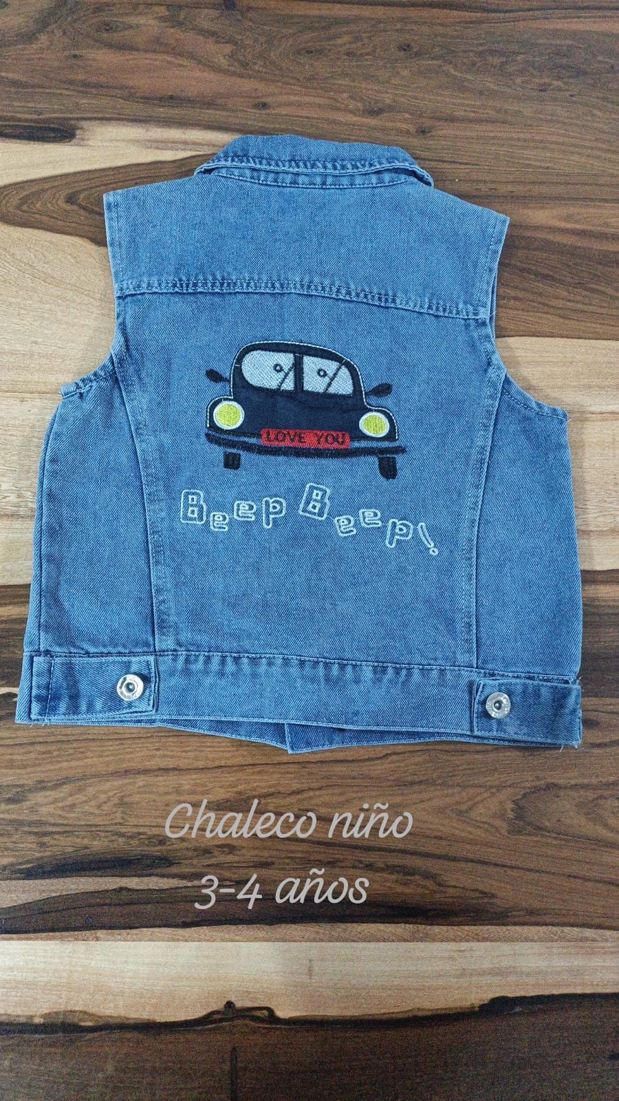 Chaleco de Jean con Estampa